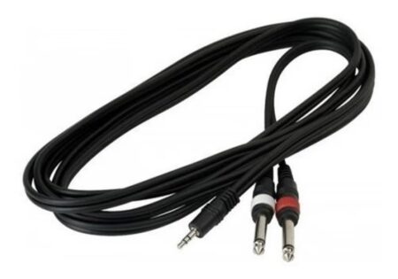 Cable 2 Plug Macho Mono a Mini Plug Macho Estéreo x 1 metro