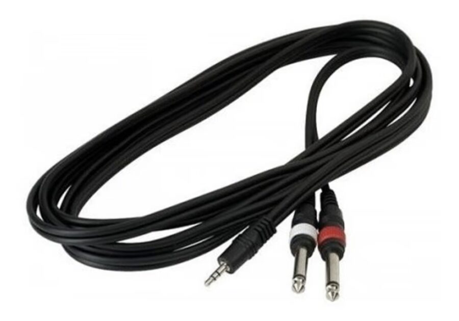 Cable 2 Plug Macho Mono a Mini Plug Macho Estéreo x 1 metro