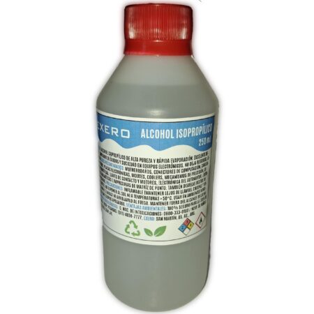 Alcohol Isopropílico 100% Puro Limpieza Profesional 250 mL