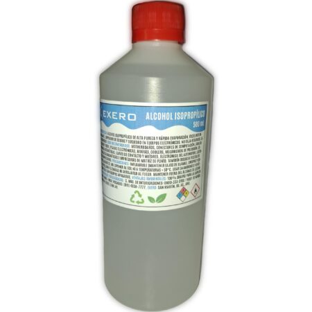Alcohol Isopropílico 100% Puro Limpieza Profesional 500 mL